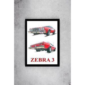 Starsky and Hutch Zebra 3 Art Print Poster El torino